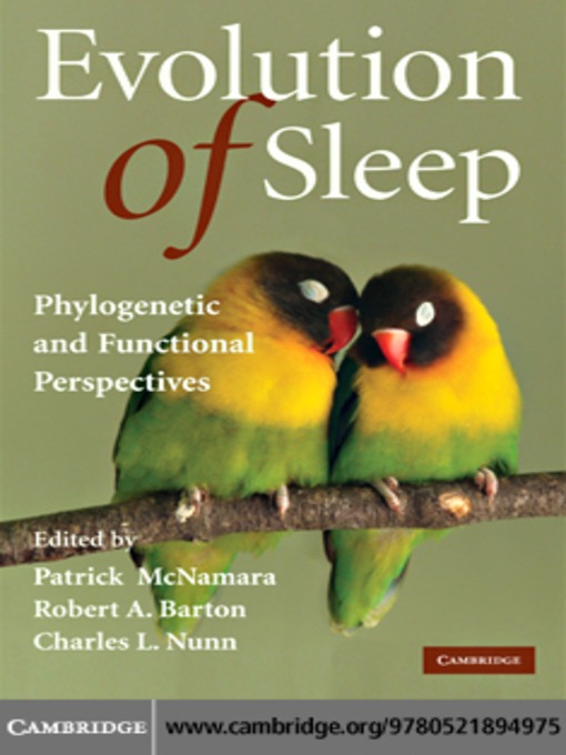 Title details for Evolution of Sleep by Patrick McNamara - Available